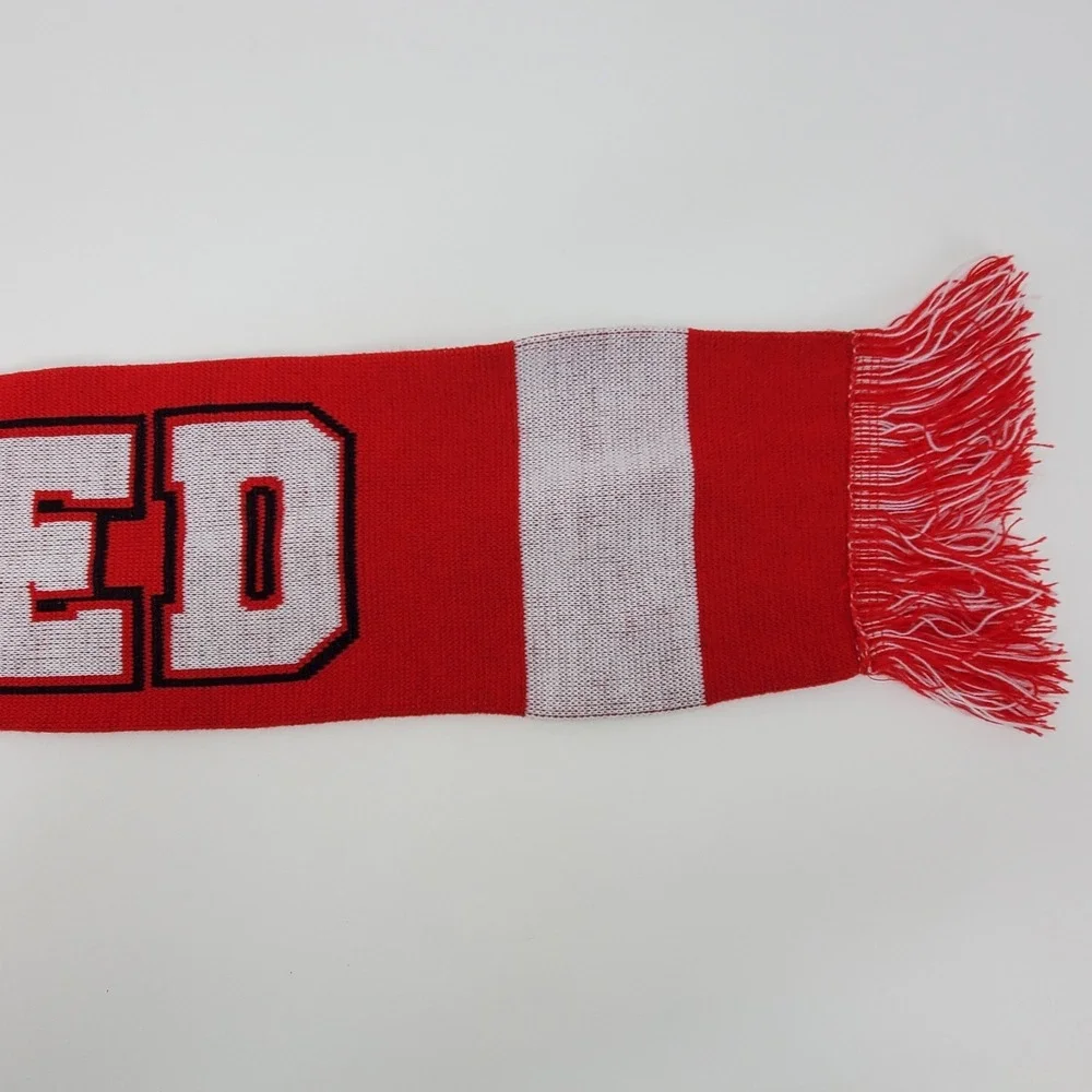 Cornell University Big Red Hockey Beanie Hat and‎ Scarf Set Red White Black Knit